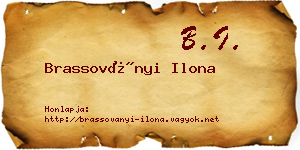 Brassoványi Ilona névjegykártya